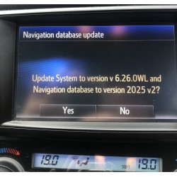 Aggiornamento del sistema di navigazione Toyota Touch 2 USB 2025 V1