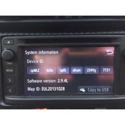 AGGIORNAMENTO MAPPE DI NAVIGAZIONE TOYOTA TOUCH 1 USB EUROPA
